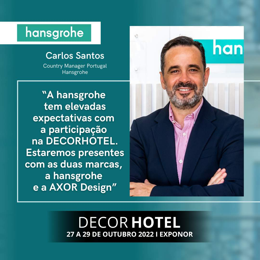 hansgrohe: "We have high expectations regarding our participation in DECORHOTEL. We will be there with both our brands, hansgrohe and AXOR Design"