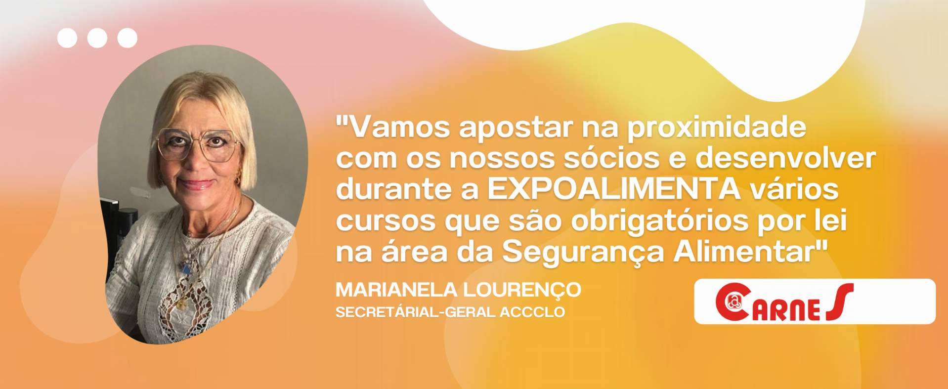 ACCCLO: "We will bet on the proximity to our partners and will promote several courses during EXPOALIMENTA that are mandatory by law in the area of Food Safety"