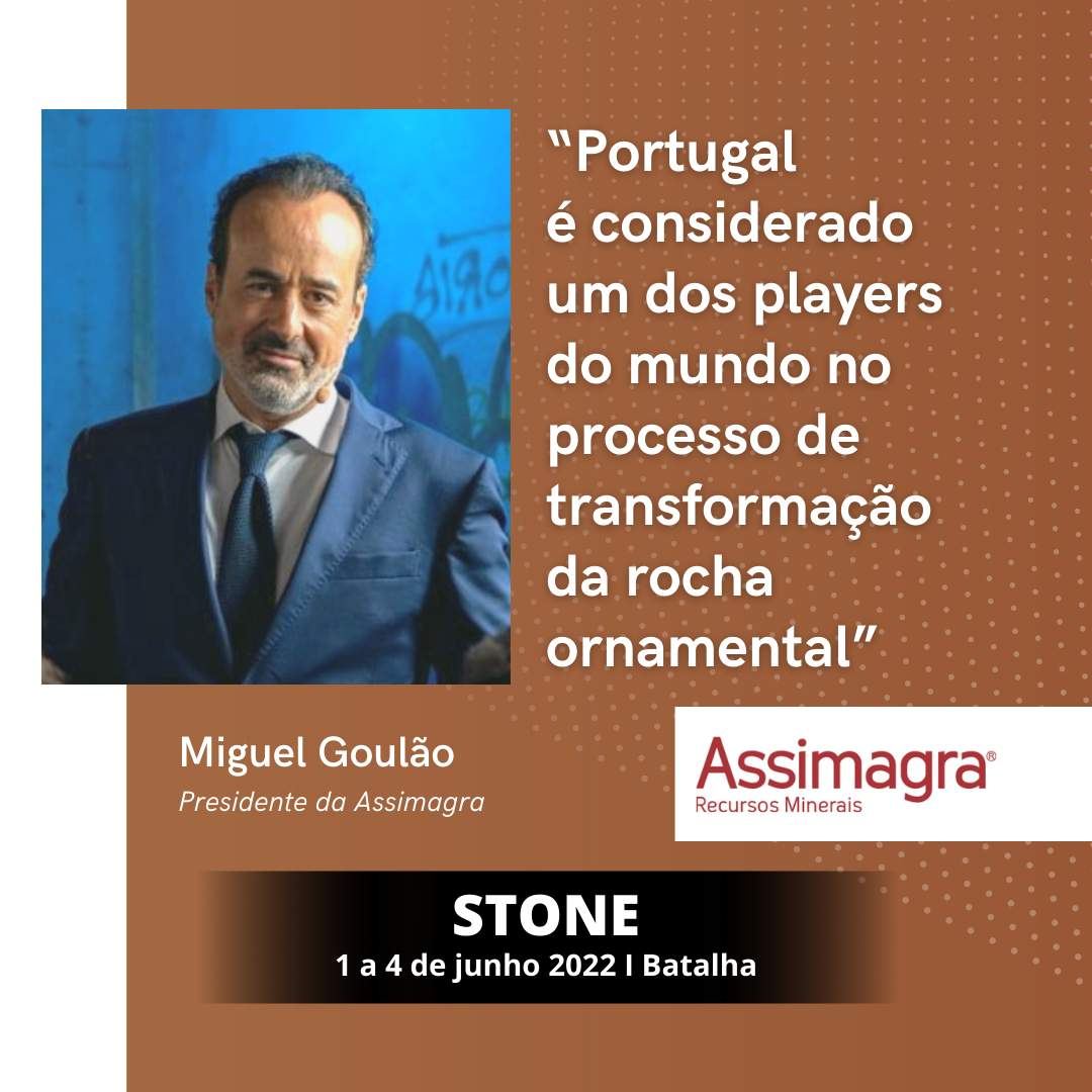Miguel Goulão (Presidente de Assimagra): "Portugal está considerado como uno de los actores mundiales en el proceso de transformación de la piedra ornamental