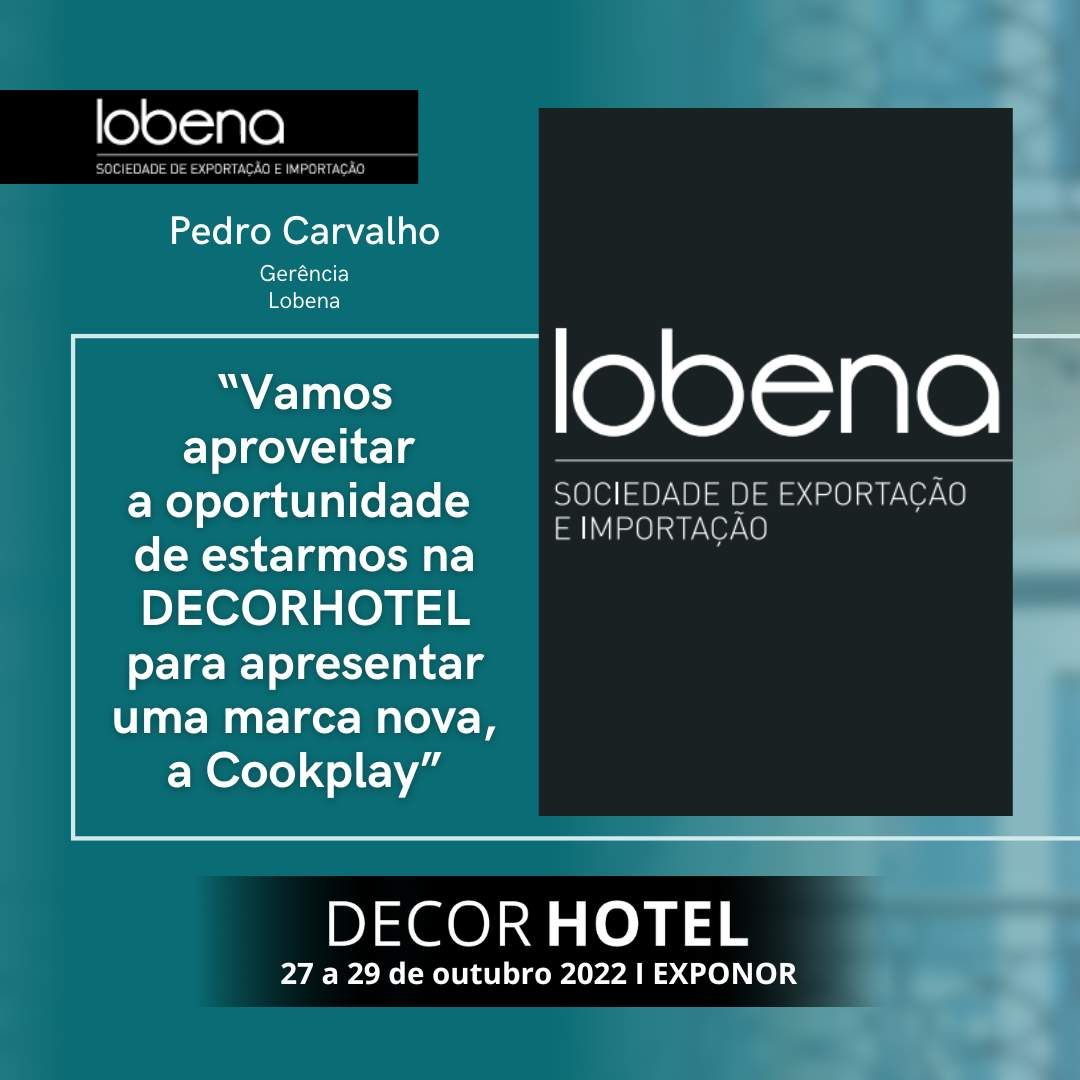 Lobena: "We will take the opportunity of being present at DECORHOTEL to present a new brand, Cookplay".