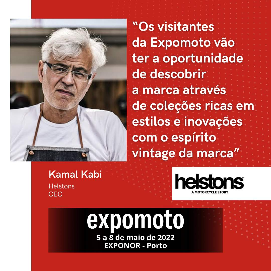 Helstons: “Os visitantes da EXPOMOTO vão ter a oportunidade de descobrir a marca através de coleções ricas em estilos e inovações com o espírito vintage que é característico da marca”