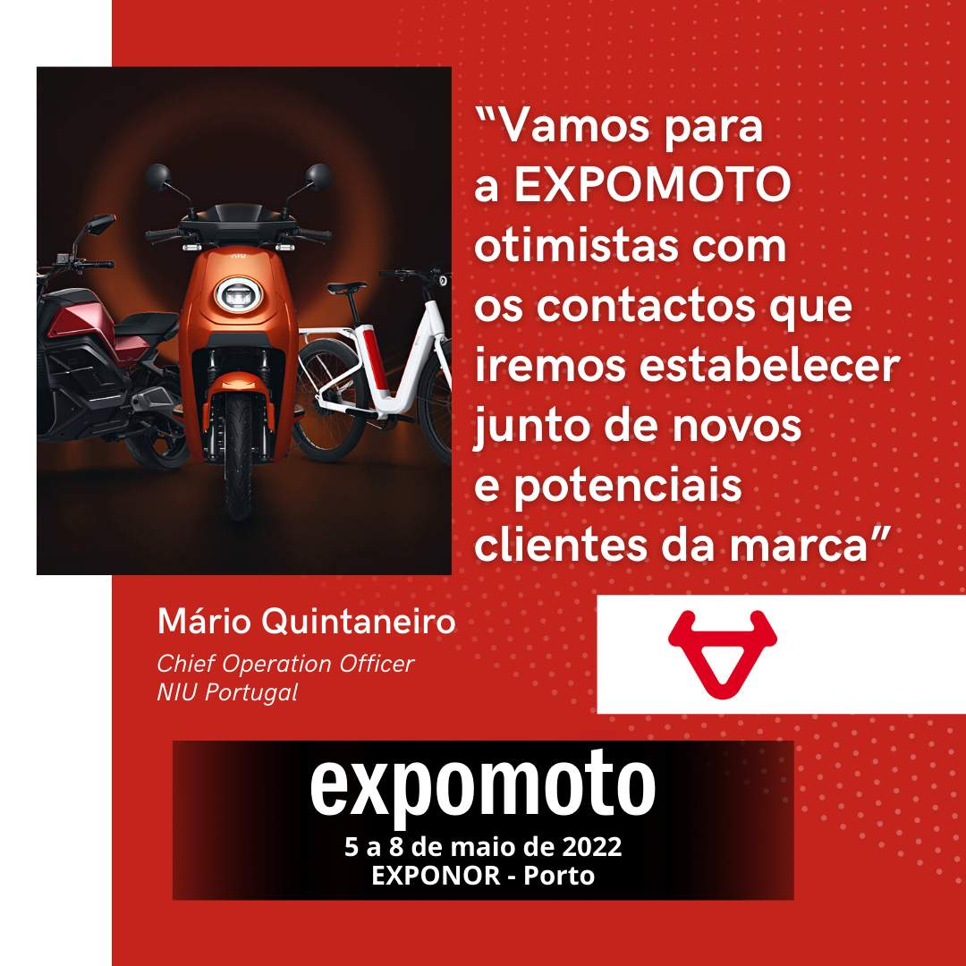 Niu Portugal: “Vamos para a EXPOMOTO otimistas com os contactos que iremos estabelecer junto de novos e potenciais clientes da marca”